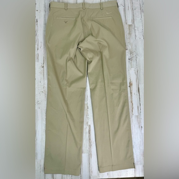 Nike Golf Pants Mens 36x34 Pleated Dri-Fit Tan - Picture 9 of 11